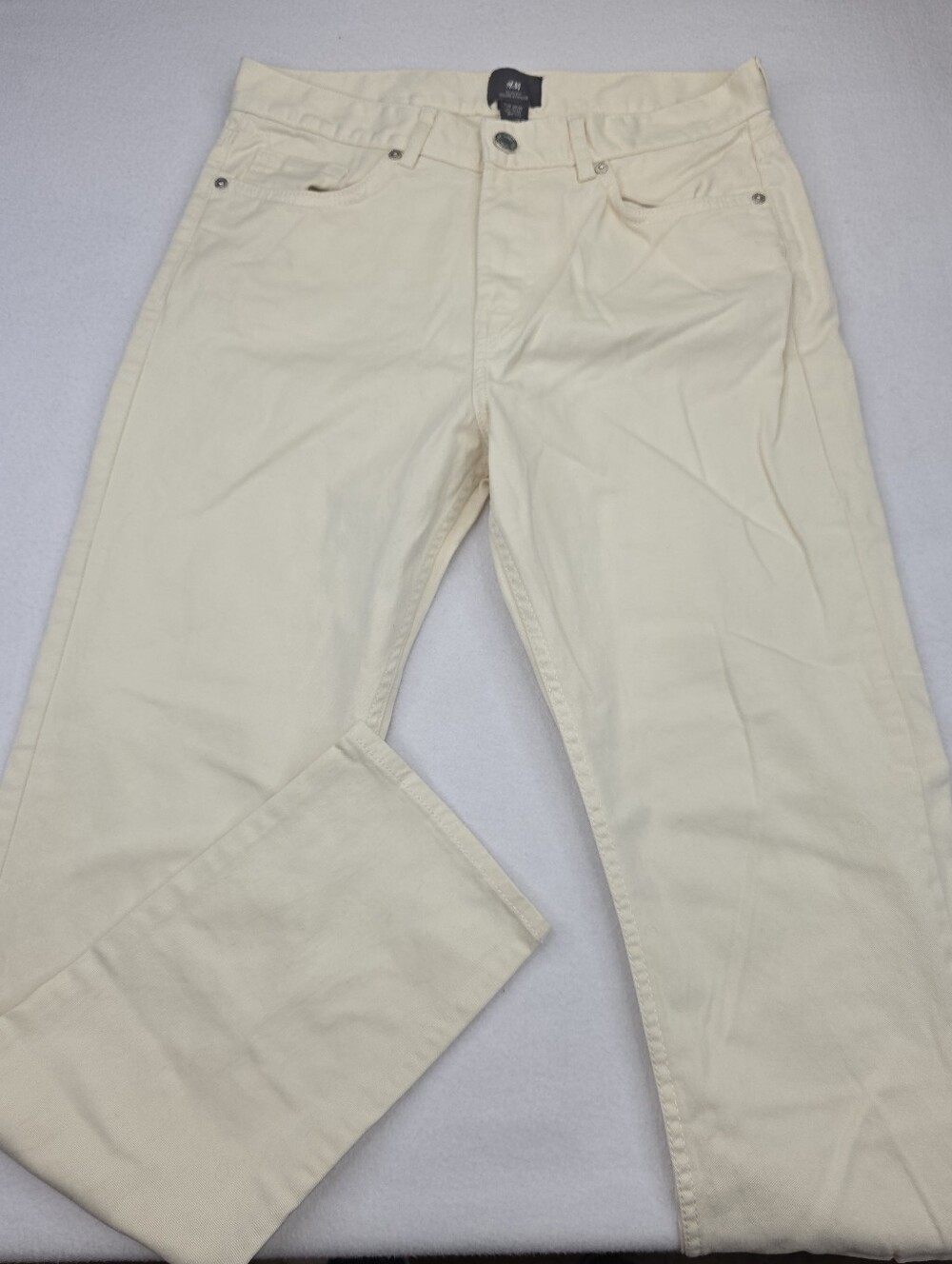 H&M Men's Jeans Cream Size 29 Slim Fit BM-3926
